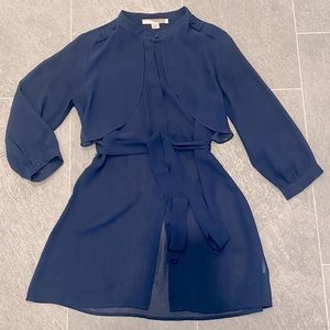 Forever 21 chiffon belted blouse